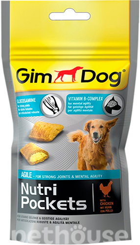 GimDog Nutri Pockets Agile - подушечки з глюкозаміном для собак