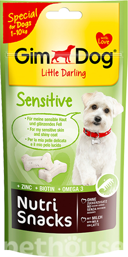 GimDog Nutri Snacks Sensitive - лакомства для собак с чувствительной кожей
