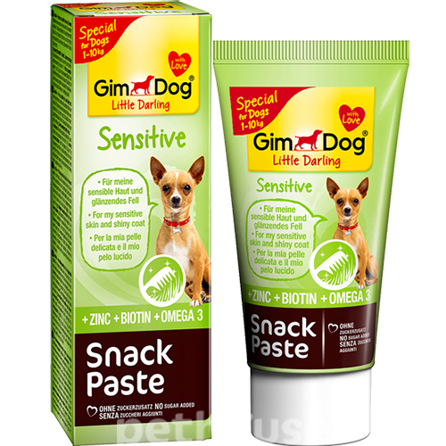 GimDog Snack Paste Sensitive - паста для поддержания здоровья кожи у собак, фото 2