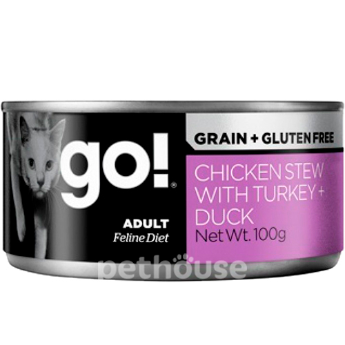 GO! Feline Grain Free Chicken Pate with Turkey + Duck