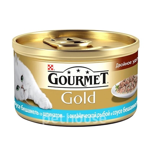 Gourmet Gold с океанической рыбой в соусе бешамель со шпинатом