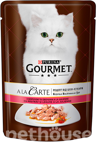 Gourmet A La Carte Кусочки с форелью, морковью и томатами в подливке