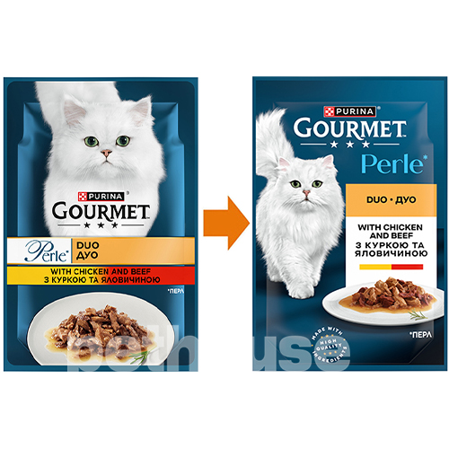 Gourmet Perle Duo з куркою та яловичиною