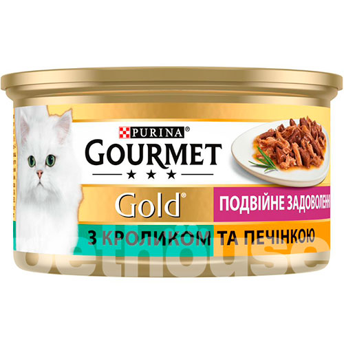 Gourmet Gold Кусочки в подливке c кроликом и печенкой, фото 2