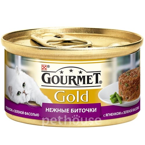 Gourmet Gold Ніжні биточки з ягням та зеленою квасолею