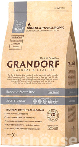 Grandorf Rabbit & Rice Adult Sterilized Cat