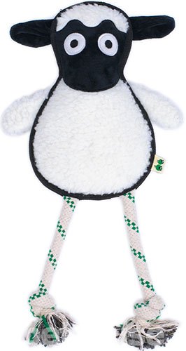 Green Sheep Rope Toy M Іграшка "Вівця" з мотузкою для собак
