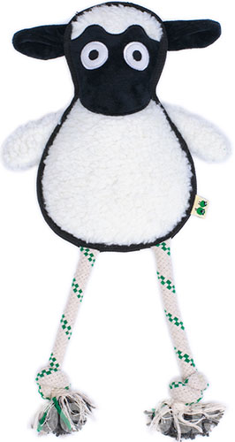 Green Sheep Rope Toy L Іграшка "Вівця" з мотузкою для собак