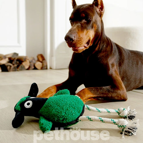 Green Sheep Rope Toy L Іграшка "Вівця" з мотузкою для собак