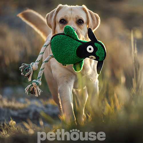 Green Sheep Rope Toy L Іграшка "Вівця" з мотузкою для собак