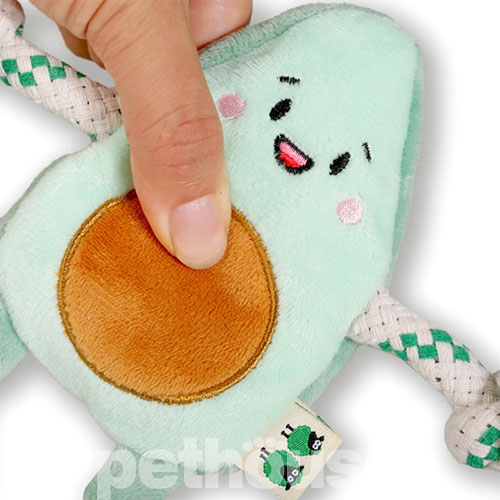 Green Sheep Stuffing Free S Іграшка "Авокадо" для собак
