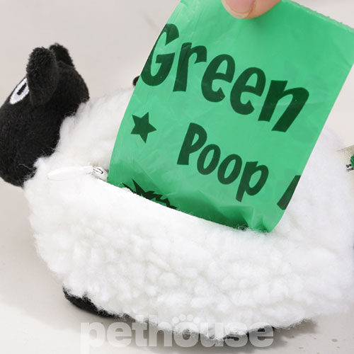 Green Sheep Plush Sheep Dispenser Контейнер "Вівця" для пакетів