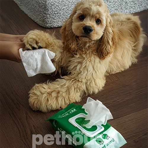 Green Sheep Plant-Based Pet Wipes Вологі серветки для домашніх тварин