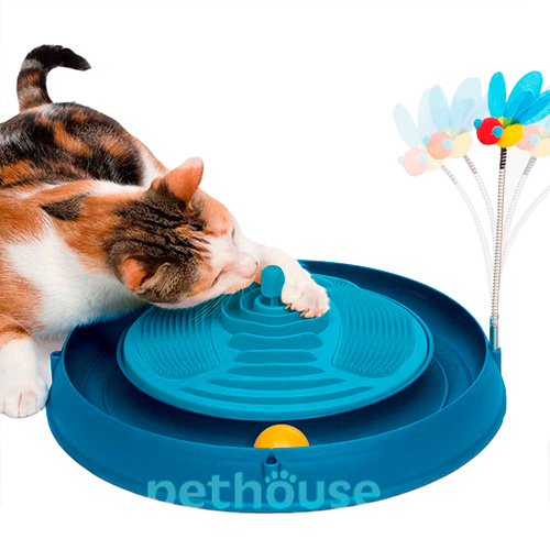 Hagen Catit Circuit Ball Toy with Catnip Massager Массажный центр с игрушками для кошек, фото 2