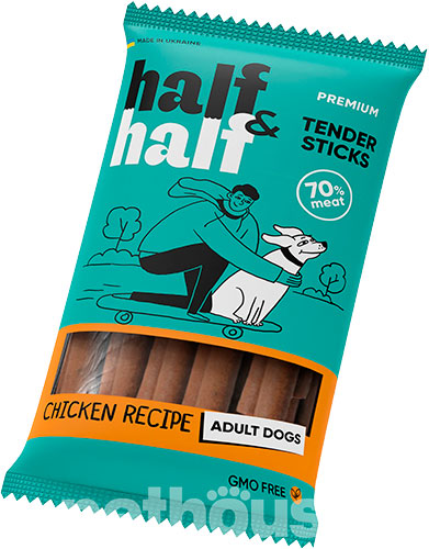 Half&Half Adult Dogs М'ясні палички з куркою для собак