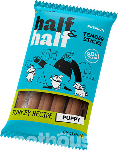 Half&Half Puppy Мясные палочки с индейкой для щенков