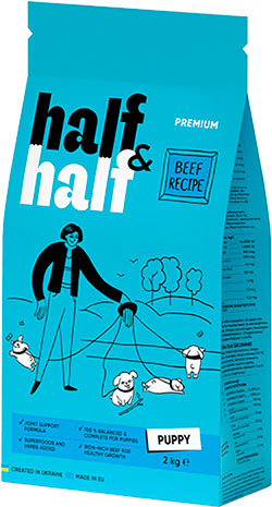 Half&Half Puppy з яловичиною для цуценят