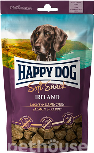 Happy Dog SoftSnack Ireland с лососем и кроликом для средних и крупных пород собак