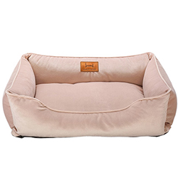 Harley and Cho Мягкий лежак с бортами Velour Pudra