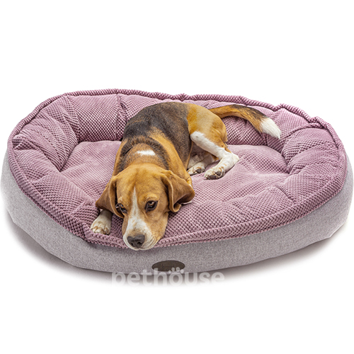 Harley and Cho Овальный лежак для собак Donut Pink, фото 4