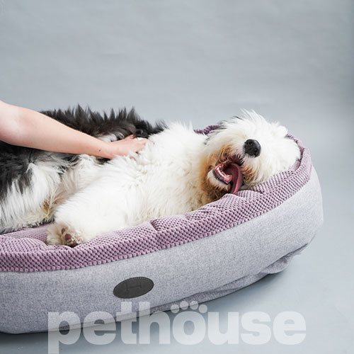 Harley and Cho Овальный лежак для собак Donut Pink, фото 8