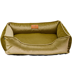Harley and Cho Мягкий лежак с бортами Velour Olive
