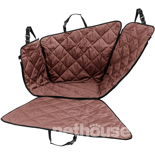 Harley and Cho Saver Brown Автогамак на два сиденья для собак