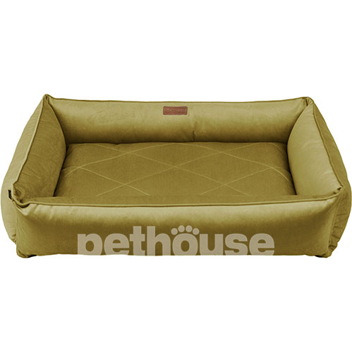 Harley and Cho Мягкий лежак с бортами Sofa Velour Olive Harley and Cho Мягкий лежак с бортами Sofa Velour Olive