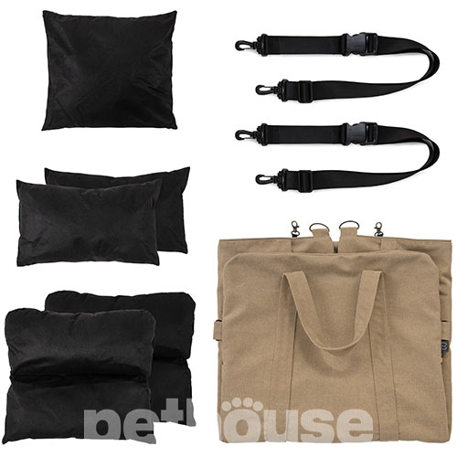 Harley and Cho Buggy Canvas Linen Автокрісло-лежак для собак Harley and Cho Buggy Canvas Linen Автокрісло-лежак для собак