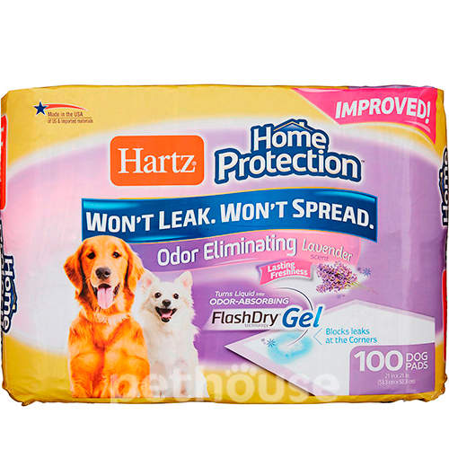 Hartz Odor Eliminating Pads Пеленки для собак, с ароматом лаванды, фото 4
