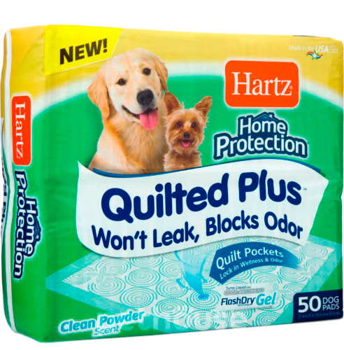 Hartz Quilted Plus Pads Пеленки для собак, с ароматом пудры