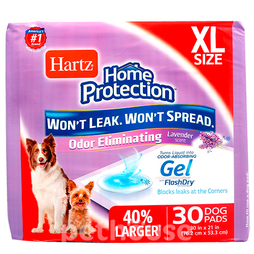 Hartz Odor Eliminating Pads XL Пеленки для собак, с ароматом лаванды