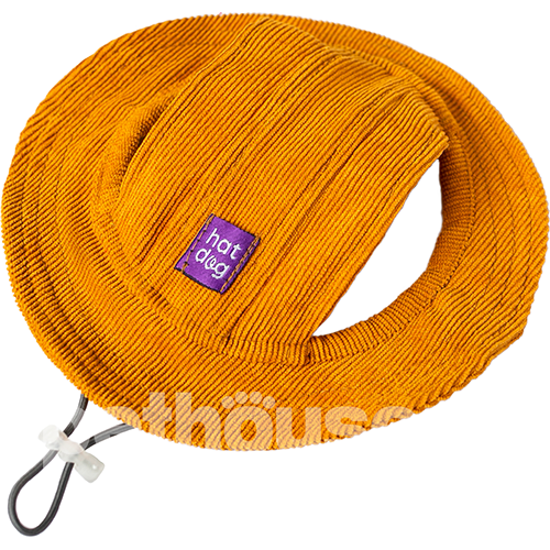 Hat-Dog Панама з вельвету для собак, гірчична