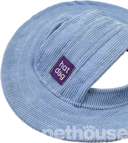 Hat-Dog Панама из вельвета для собак, голубая