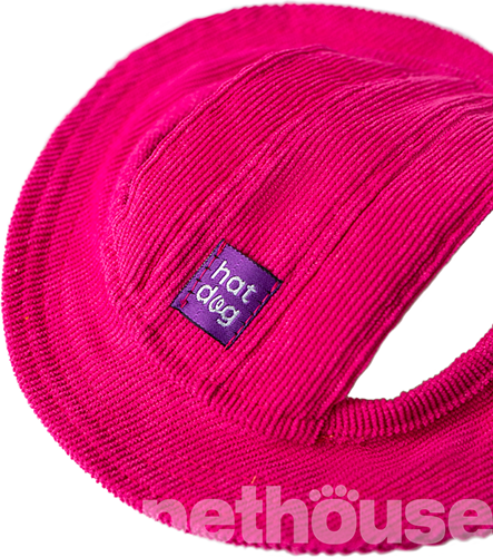 Hat-Dog Панама з вельвету для собак, малинова