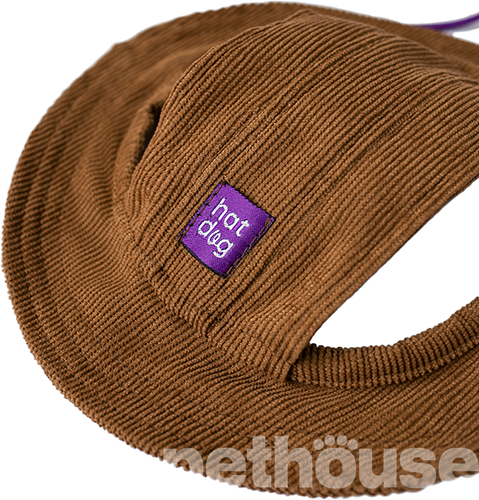 Hat-Dog Панама з вельвету для собак, капучино