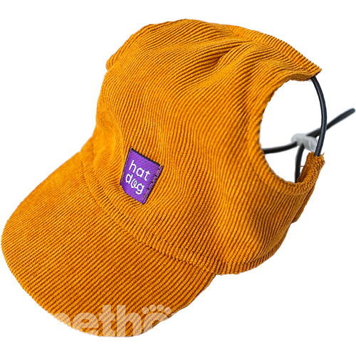 Hat-Dog Кепка з вельвету для собак, гірчична