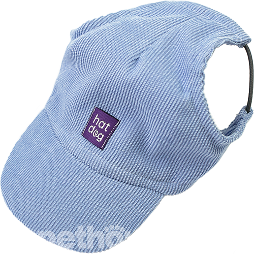 Hat-Dog Кепка з вельвету для собак, блакитна