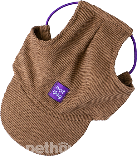 Hat-Dog Кепка из вельвета для собак, капучино