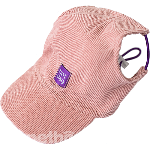 Hat-Dog Кепка з вельвету для собак, пудрова