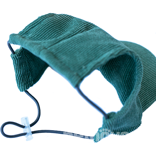 Hat-Dog Кепка из вельвета для собак, оливковая