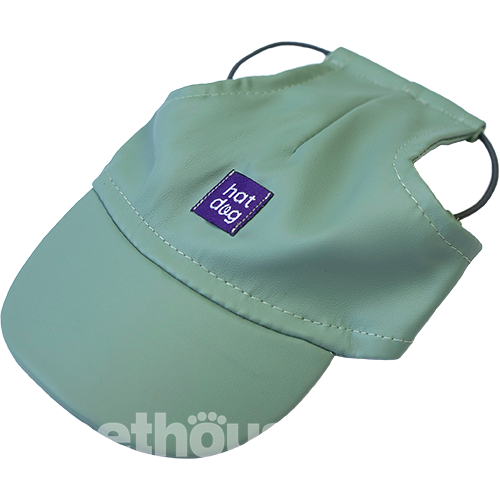 Hat-Dog Кепка з еко-шкіри для собак, ментолова