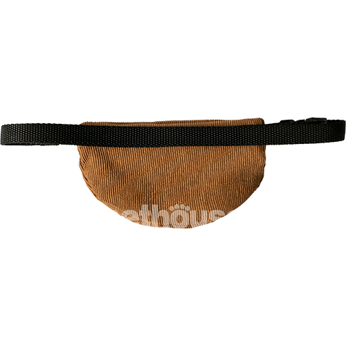 Hat-Dog Сумка-бананка из вельвета для собак, капучино