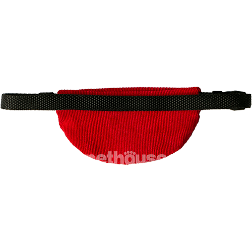 Hat-Dog Сумка-бананка з вельвету для собак, червона