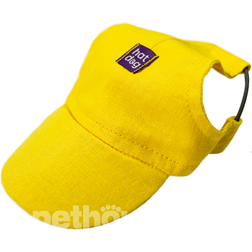 Hat-Dog Кепка з льону для собак, жовта