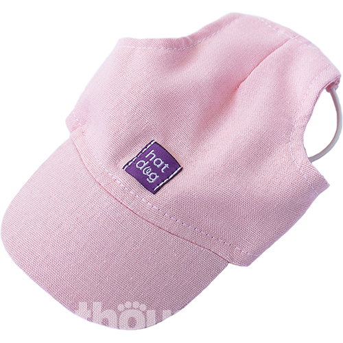 Hat-Dog Кепка з льону для собак, рожева