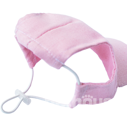 Hat-Dog Кепка з льону для собак, рожева