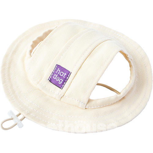 Hat-Dog Панама з бавовни для собак, вершкова