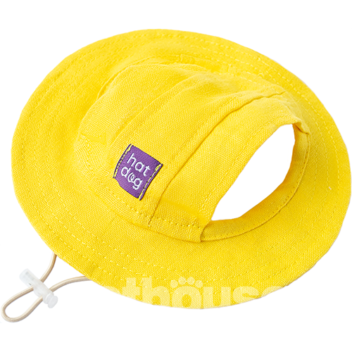 Hat-Dog Панама з льону для собак, жовта