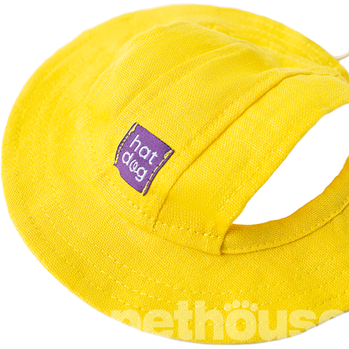 Hat-Dog Панама з льону для собак, жовта